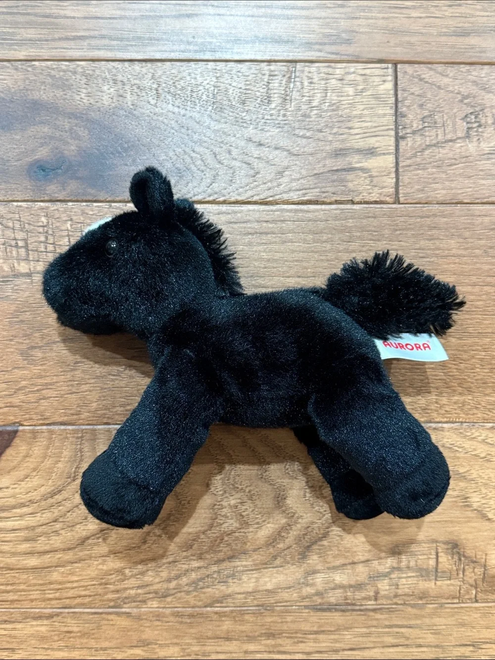 Aurora World Beau Horse - Soft Plush - Black and White Horse